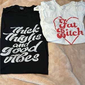 Graphic Black and White Women's Tees